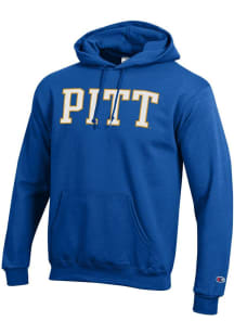 Mens Pitt Panthers Blue Champion Powerblend Hooded Sweatshirt