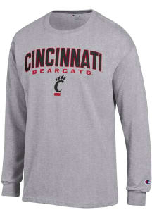 Mens Cincinnati Bearcats Grey Champion Jersey Tee