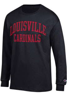 Champion Louisville Cardinals Black Jersey Long Sleeve T Shirt