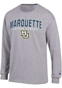 Champion Marquette Golden Eagles Grey Jersey Long Sleeve T Shirt