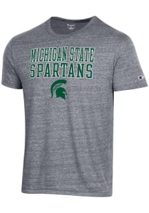 Michigan State Spartans Grey Champion Tri-Blend Short Sleeve Fashion T Shirt