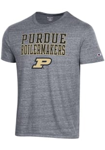 Purdue Boilermakers Grey Champion Tri-Blend Short Sleeve Fashion T Shirt