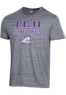 Champion TCU Horned Frogs Grey Tri-Blend Short Sleeve Fashion T Shirt