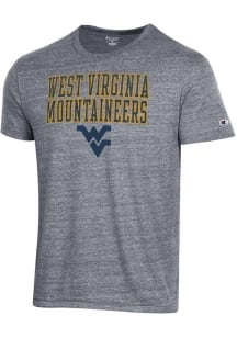 Champion West Virginia Mountaineers Grey Tri-Blend Short Sleeve Fashion T Shirt