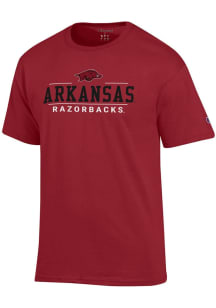 Champion Arkansas Razorbacks Cardinal Jersey Short Sleeve T Shirt