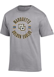 Champion Marquette Golden Eagles Grey Jersey Short Sleeve T Shirt