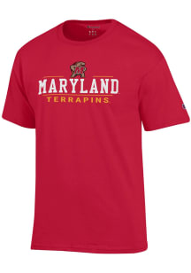 Maryland Terrapins Red Champion Jersey Short Sleeve T Shirt