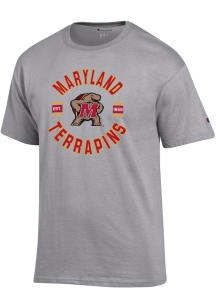 Maryland Terrapins Grey Champion Jersey Short Sleeve T Shirt