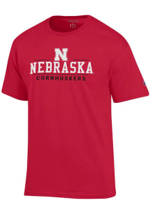 Nebraska Cornhuskers Red Champion Jersey Short Sleeve T Shirt