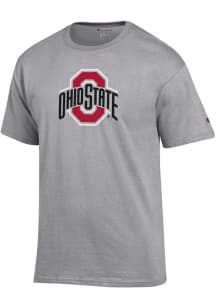Ohio State Buckeyes Grey Champion Jersey Short Sleeve T Shirt