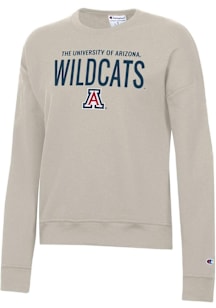 Champion Arizona Wildcats Womens Tan Powerblend Crew Sweatshirt
