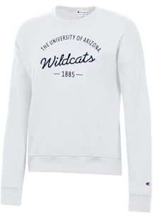 Champion Arizona Wildcats Womens White Powerblend Crew Sweatshirt