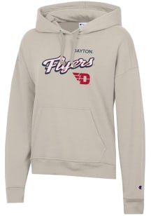 Champion Dayton Flyers Womens Brown Powerblend Hooded Sweatshirt