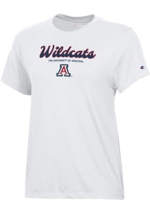 Champion Arizona Wildcats Womens White Core Short Sleeve T-Shirt