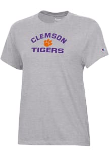Champion Clemson Tigers Womens Grey Core Short Sleeve T-Shirt
