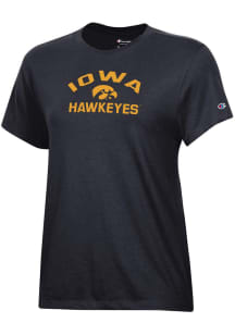 Iowa Hawkeyes Black Champion Core Short Sleeve T-Shirt