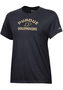 Purdue Boilermakers Black Champion Core Short Sleeve T-Shirt