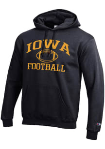 Mens Iowa Hawkeyes  Champion Football Powerblend Hooded Sweatshirt