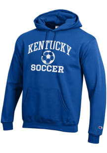 Champion Kentucky Wildcats Mens Blue Soccer Powerblend Long Sleeve Hoodie