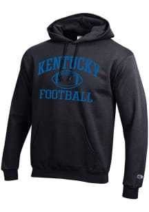 Champion Kentucky Wildcats Mens Black Football Powerblend Long Sleeve Hoodie