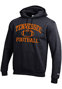 Champion Tennessee Volunteers Mens Black Football Football Powerblend Long Sleeve Hoodie