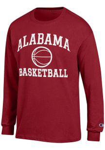 Champion Alabama Crimson Tide Cardinal Basketball Jersey Long Sleeve T Shirt