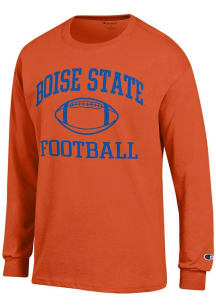 Champion Boise State Broncos Orange Football Jersey Long Sleeve T Shirt