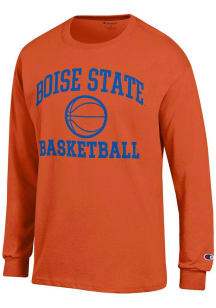 Champion Boise State Broncos Orange Basketball Jersey Long Sleeve T Shirt