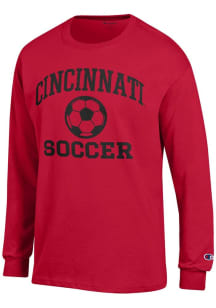 Mens Cincinnati Bearcats Red Champion Soccer Jersey Tee