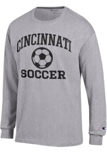 Mens Cincinnati Bearcats Grey Champion Soccer Jersey Tee