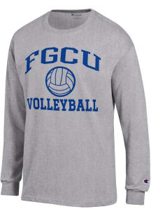 Champion Florida Gulf Coast Eagles Grey Volleyball Jersey Long Sleeve T Shirt