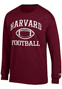 Champion Harvard Crimson Maroon Football Football Jersey Long Sleeve T Shirt