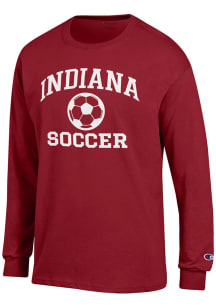 Mens Indiana Hoosiers Cardinal Champion Soccer Jersey Tee