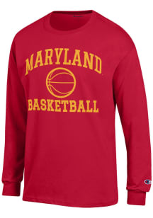 Mens Maryland Terrapins Red Champion Basketball Jersey Tee