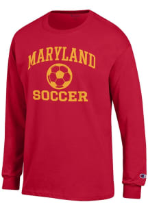 Mens Maryland Terrapins Red Champion Soccer Jersey Tee