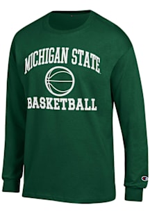 Champion Michigan State Spartans Green Basketball Jersey Long Sleeve T Shirt