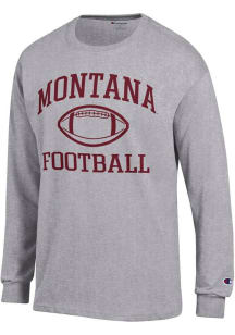 Champion Montana Grizzlies Grey Football Jersey Long Sleeve T Shirt