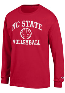 Champion NC State Wolfpack Red Volleyball Jersey Long Sleeve T Shirt