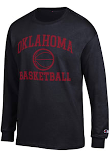 Champion Oklahoma Sooners Black Basketball Jersey Long Sleeve T Shirt