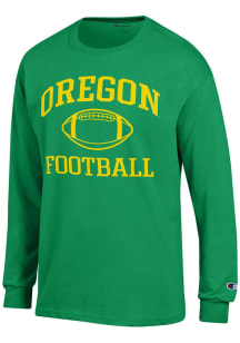 Mens Oregon Ducks Kelly Green Champion Football Jersey Tee