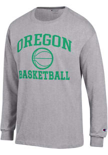 Mens Oregon Ducks Grey Champion Basketball Jersey Tee