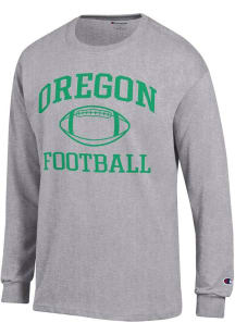 Mens Oregon Ducks Grey Champion Football Jersey Tee