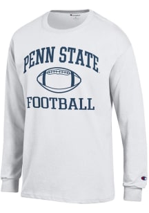 Champion Penn State Nittany Lions White Football Jersey Long Sleeve T Shirt