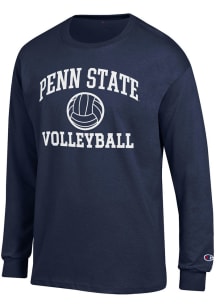 Mens Penn State Nittany Lions Navy Blue Champion Volleyball Jersey Tee