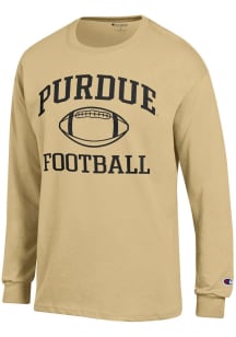 Mens Purdue Boilermakers Gold Champion Football Jersey Tee