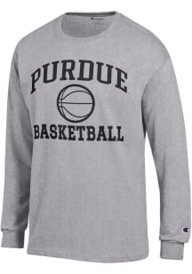 Mens Purdue Boilermakers Grey Champion Basketball Jersey Tee