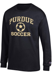 Mens Purdue Boilermakers Black Champion Soccer Jersey Tee