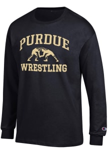 Mens Purdue Boilermakers Black Champion Wrestling Jersey Tee