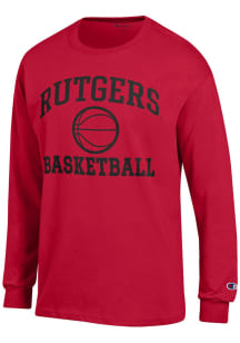 Mens Rutgers Scarlet Knights Red Champion Basketball Jersey Tee