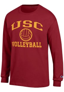 Mens USC Trojans Cardinal Champion Volleyball Jersey Tee